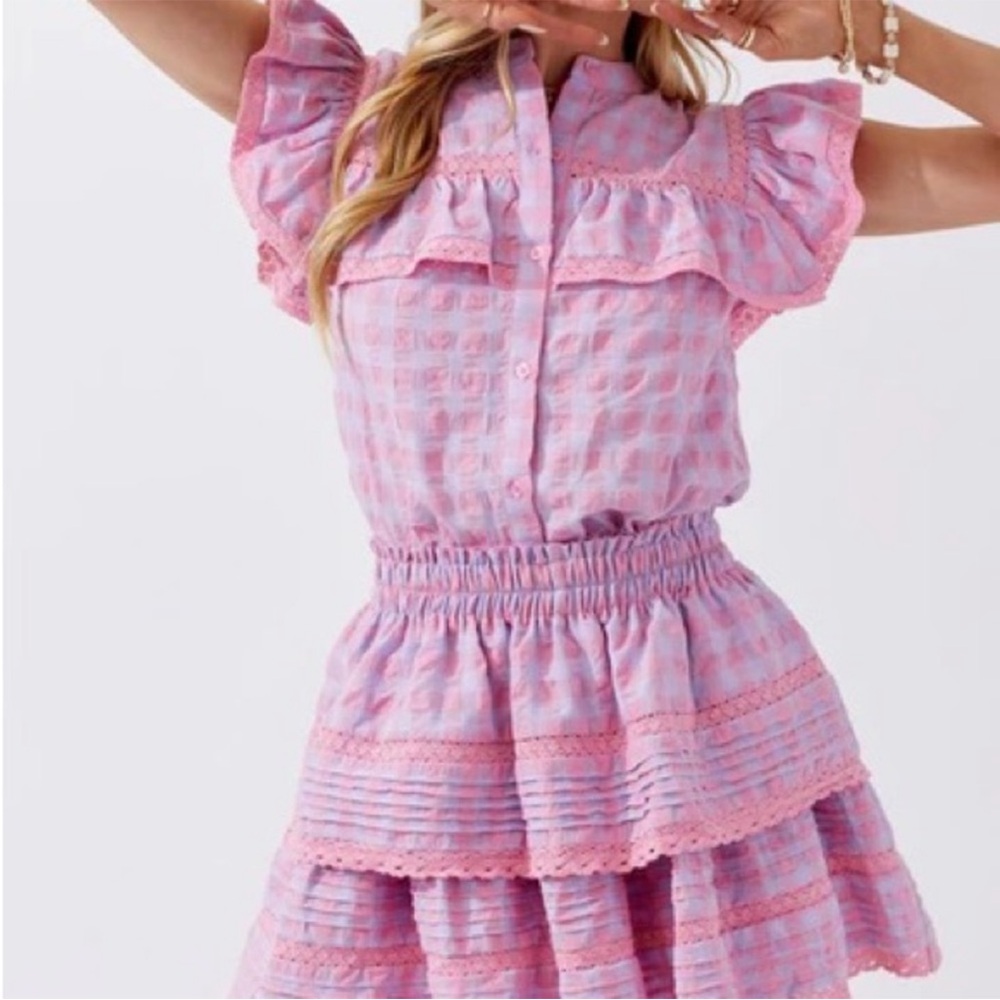 Day + Moon Pink Ruffle Set